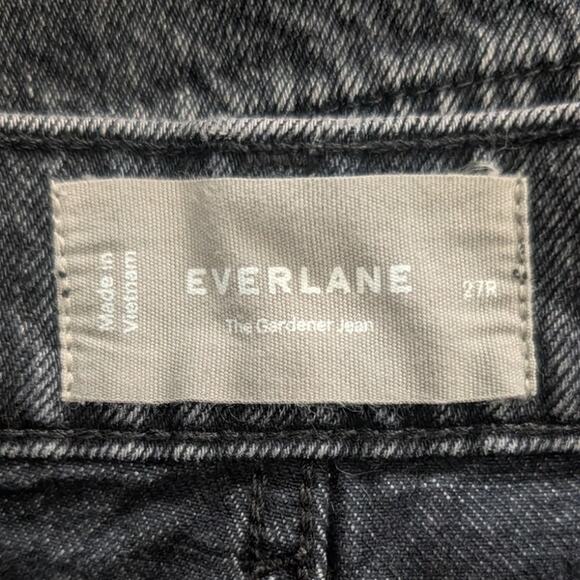 Everlane The Way-High Gardener Cropped Jean in Washed Black, Size 27 - Picture 9 of 10